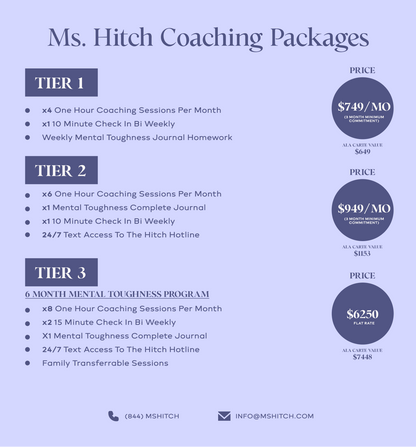Ms. Hitch Coaching Packages